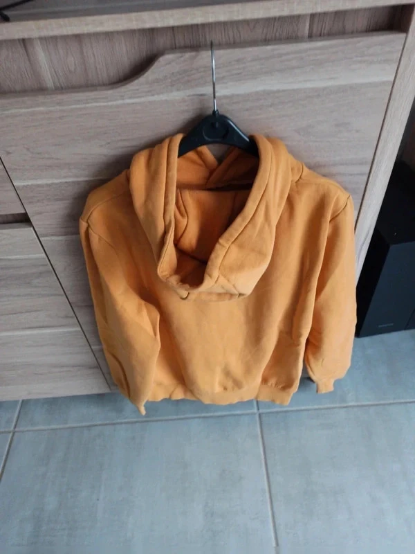 Sudadera con capucha Gémo XXS camello/mostaza – Bolsillo canguro – Unisex – photo 6